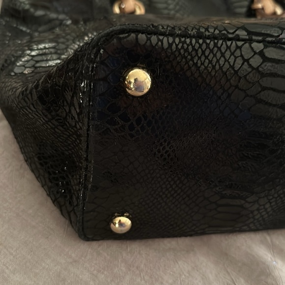 Michael Kors Black Python Tote - Picture 5 of 7